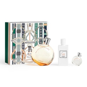 Set Cadou Hermes EAU des Merveilles, Femei, Apa de Toaleta, 100 ml + Lotiune de corp, 80 ml + Apa de Toaleta, 7,5 ml
