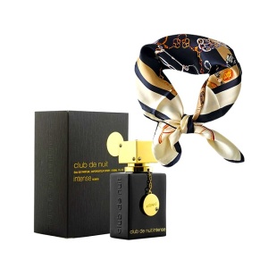Set cadou Norelia cu Apa de Parfum Armaf, Club De Nuit Intense, Femei, 30 ml si esarfa