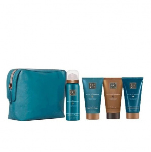 Set cadou The Ritual Hammam Spuma de dus 50 ml + Namol purifiant 70 ml + Crema de corp 70 ml + Crema de dus 70 ml + geanta cosmetica