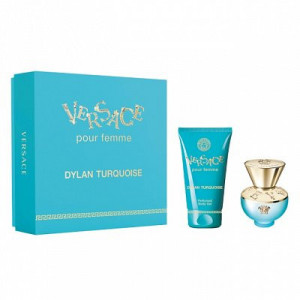 Set Cadou Versace Dylan Turquoise pour Femme 30 ml + 50 ml gel de dus