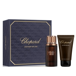 Set Chopard Leather Malaki, Barbati, Apa de Parfum 80 ml + Gel de dus 150 ml
