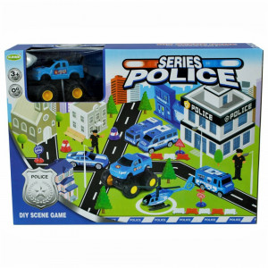 Set de joaca Statie Politie cu pista si accesorii