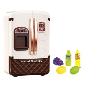 Set Frigider de jucarie pentru copii, cu accesorii alimentare, Home Appliance, 3+