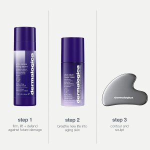 Set Lifting si Fermitate Dermalogica Lift + Firm, Ser fermitate Phyto Nature, 40 ml + Crema fermitate Phyto Nature Oxygen, 50 ml + Piatra Gua Sha pentru masaj facial