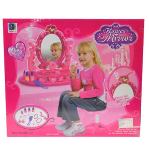 Set Oglinda infrumusetare pentru fetite Flower Mirror lumini si sunete - Img 4