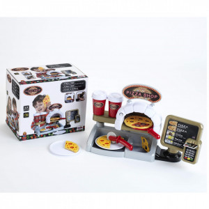 Set Pizza Shop cu accesorii, sunete si lumini