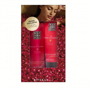 Set Rituals Ayurveda Mini Travel, Crema de corp, 70 ml + Gel de dus 50 ml