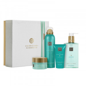 Set Rituals The Ritual of Karma, Spuma de dus 200 ml, Crema de corp 70 ml, Scrub 125 gr, Sapun lichid 300 ml
