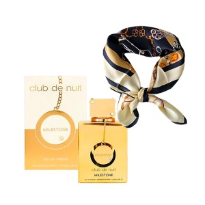 Set Seraphina Apa de Parfum Club de Nuit Milestone Armaf, Femei si esarfa cu matase