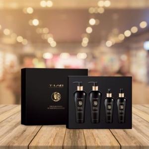 Set T-LAB Professional Royal Detox Ritual Sampon, 300 ml, Tratament par, 300 ml, Elixir par, 150 ml, Tratament fara clatire, 150 ml