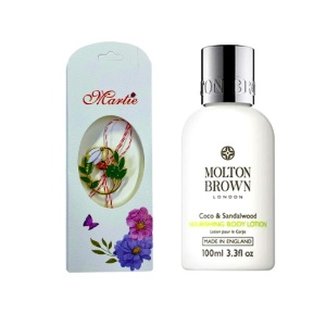 Set Veloria esarfa, lotiune corp 30 ml, martisor brosa
