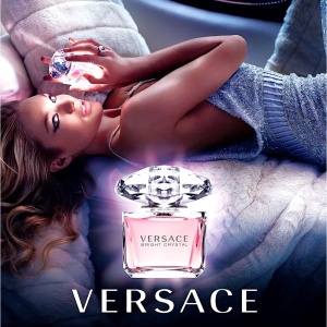 Set Versace Bright Crystal, Apa de toaleta, 90 ml + 5 ml + Lotiune de corp, 100 ml + Gel de dus, 100 ml