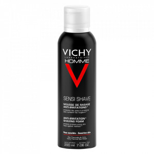 Spuma de ras anti-iritatii pentru ten sensibil Vichy Homme, 200 ml