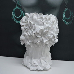 Vaza Venus Flower Lady, white - Img 5