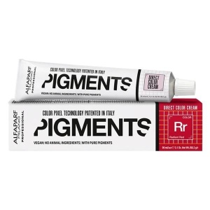 Alfaparf Milano Pigments Radiant Red RR, Cremă de Colorare Directă pentru Păr, 90 ml