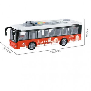 Autobus electric pentru copii, cu sunete si lumini, dimensiuni