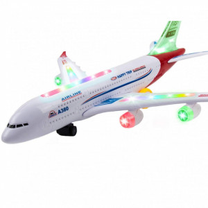 Avion de jucarie cu sunete si lumini Best Aircraft, 40 cm