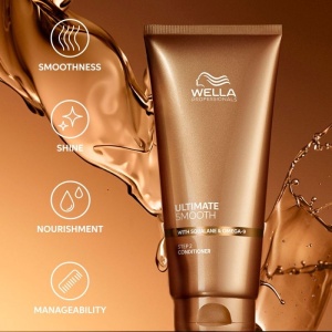 Balsam hidratant pentru par uscat si lipsit de stralucire Ultimate Smooth, 200 ml, Wella Professionals