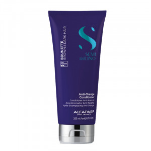 Balsam pentru neutralizarea tonurilor de portocaliu Alfaparf Milano Semi Di Lino Brunette
