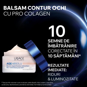 Balsam redensifiant pentru conturul ochilor Age Absolu Uriage, 15 ml