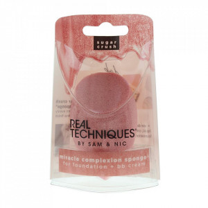 Burete pentru aplicarea fondului de ten Real Techniques Sugar Crush Miracle Complexion Peach - Img 2