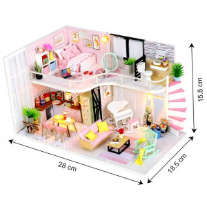Casuta De Asamblat DIY Anna, in miniatura, Joc interactiv, educational 1
