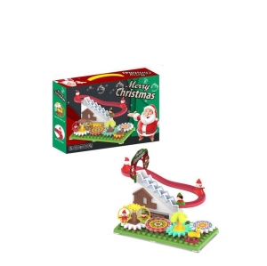 Circuit de Craciun cu Mos Craciun pe Tobogan - Set Interactiv de Sarbatori pentru Copii