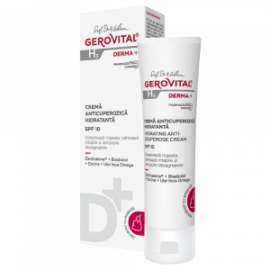 Crema anticuperozica hidratanta SPF10 Gerovital Derma+