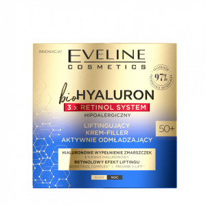 Crema de fata Eveline Cosmetics bioHyaluron 3xRetinol System 50+ - Img 3