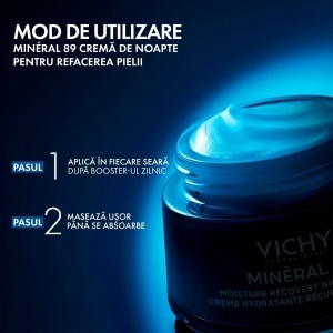 Crema de noapte cu melatonina Mineral 89 Vichy, 50 ml