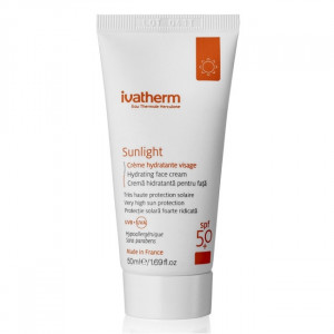 Crema hidratanta pentru fata cu protectie solara SPF 50+ Sunlight, Ivatherm