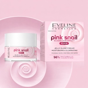  Crema Jelly Hidratanta si Iluminatoare pentru Fata, Eveline Cosmetics Pink Snail PDRN, 50ml