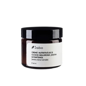 Cremă nutritivă de zi cu acid hialuronic, jojoba și pantenol, Sabio
