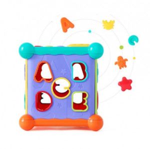 Cub Educativ cu 8 Activitati - Telefon si Telecomanda incluse, 20x20 cm