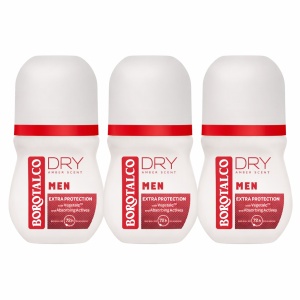 Deodorant Roll-on Borotalco Men Amber, 3 x 50 ml