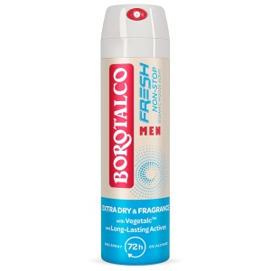 Deodorant Spray antiperspirant Men Fresh Non-Stop Borotalco, 150 ml