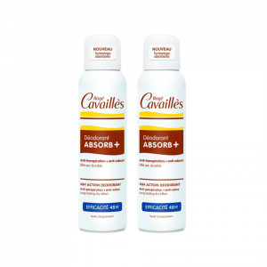Pachet deodorant spray reglator ABSORB+, 150 + 150 ml, Roge Cavailles