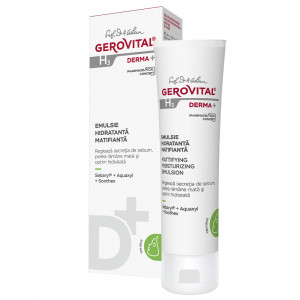 Emulsie hidratanta matifianta ten gras Gerovital H3 Derma+