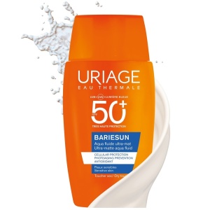 Fluid de fata ultra mat cu protectie solara SPF 50+ Bariesun, 50 ml, Uriage