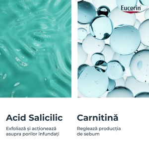 Fluid pentru fata matifiant cu acid salicilic Dermo Pure Eucerin, 40 ml