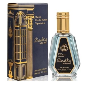 Fragrance World Barakkat Satin Oud Apa de Parfum, Unisex, 50 ml