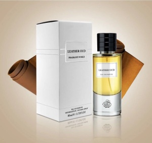 Fragrance World Leather Oud, Apa de Parfum, Unisex, 80 ml