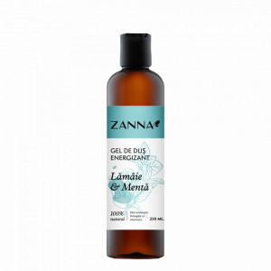 Gel de dus Energizant cu Lamaie si Menta, 250ml Zanna