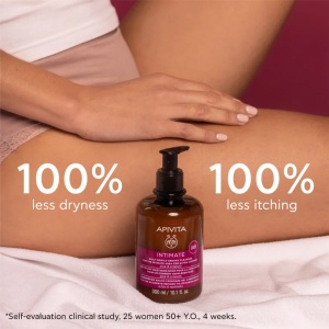 Gel igiena intima extra protectie Apivita  Intimate Plus Cleansing, 300 ml