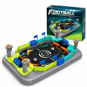 Joc de fotbal de masa cu butoane si palete, 56 x 30 x 13 cm, cu 2 mingi incluse, 3+ ani