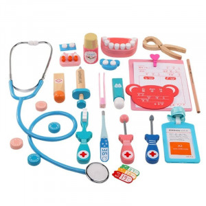 Jucarie din lemn trusa doctor Stomatolog - Img 2