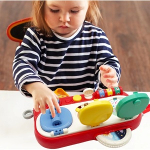 Jucarie Interactiva Educativa Discovery Pop-Up cu Sunete si Culori, 12+ luni