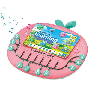 Jucarie interactiva si de invatare Laptopul Smart Apple, Roz