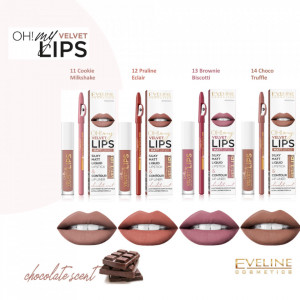 Kit Eveline Cosmetics Oh! My Velvet Lips, nuante