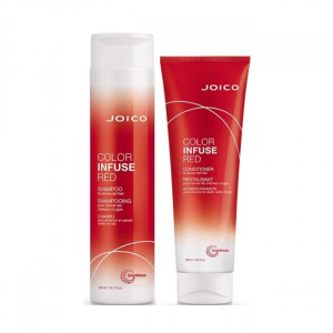 Kit pentru ingrijirea parului vopsit Joico Color Infuse Red Sampon 300 ml + Balsam 250 ml